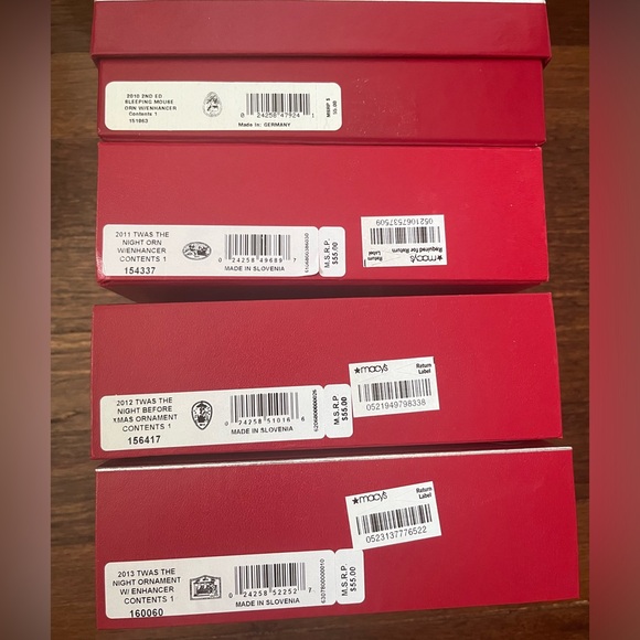 4x Waterford Crystal Twas the Night Before Christmas Ornaments 2010-2013 - Picture 2 of 6